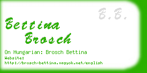 bettina brosch business card